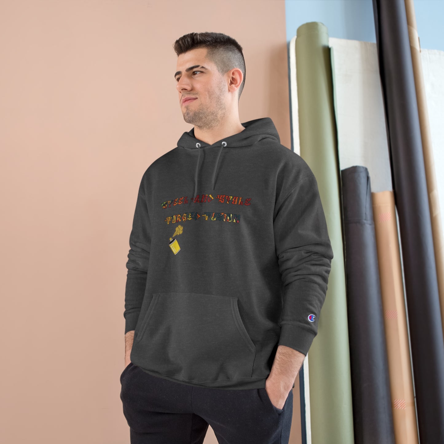 Steel and Fire - Champion Hoodie